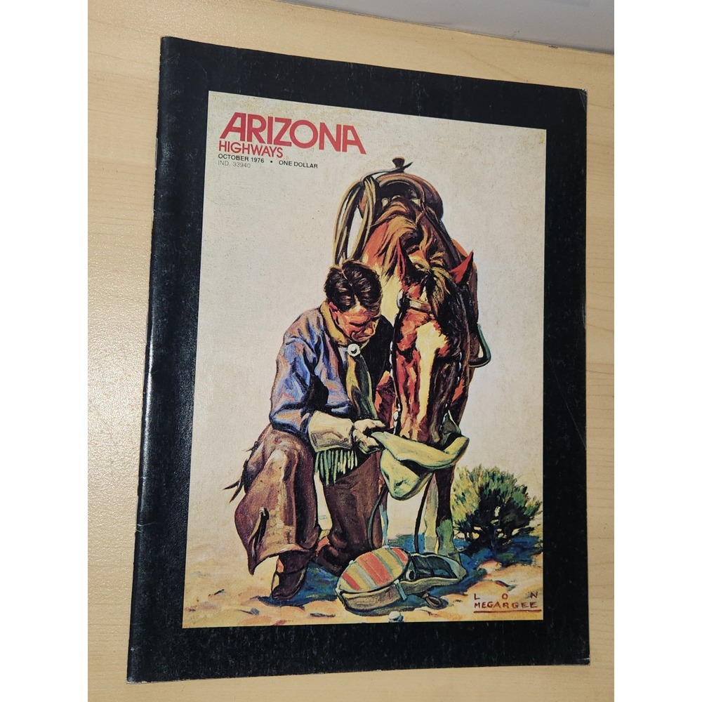 Arizona Highways Magazine October 1976 -Western Art Issue-NO LABEL